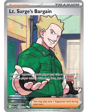 Pokemon Lt. Surge's Bargain (170) Lightly Played Holofoil