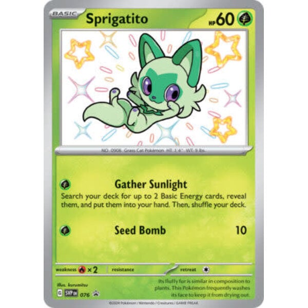 Pokemon Sprigatito (076) Lightly Played Holofoil