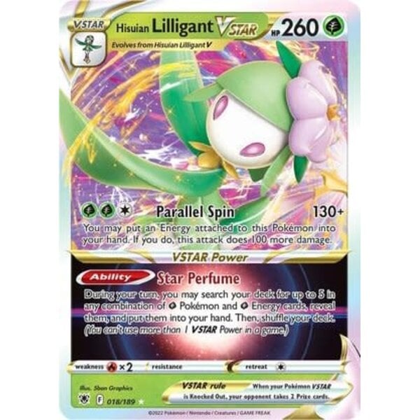 Pokemon Hisuian Lilligant VSTAR (018) Lightly Played Holofoil