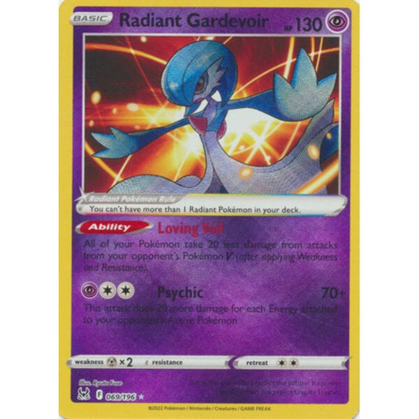 Pokemon Radiant Gardevoir (069) Lightly Played Holofoil
