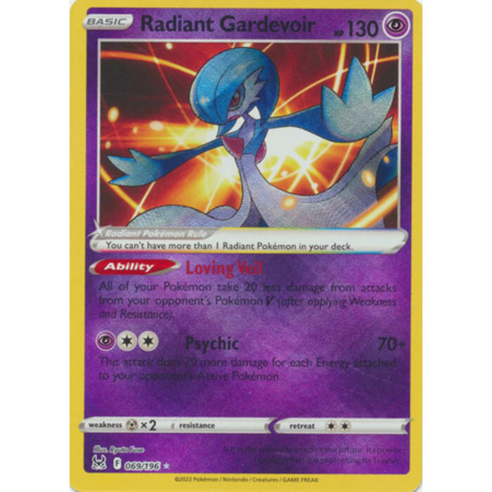 Pokemon Radiant Gardevoir (069) Lightly Played Holofoil