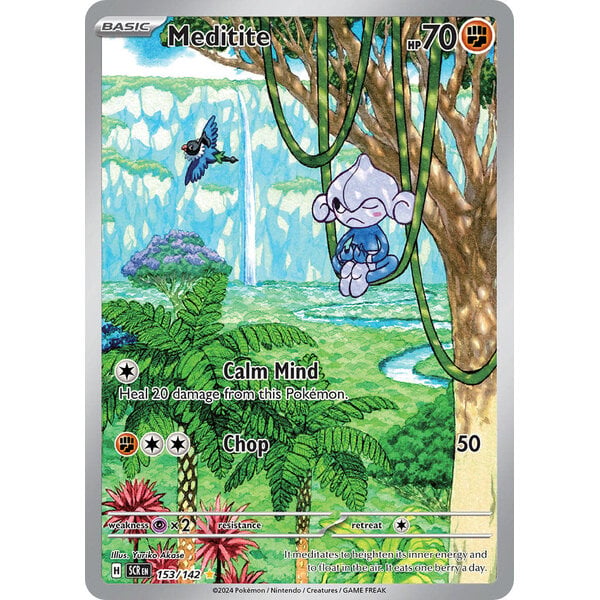 Pokemon Meditite (153) Lightly Played Holofoil