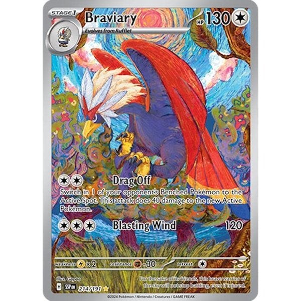 Pokemon Braviary (214) Lightly Played Holofoil