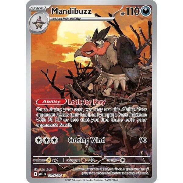 Pokemon Mandibuzz (145) Lightly Played Holofoil