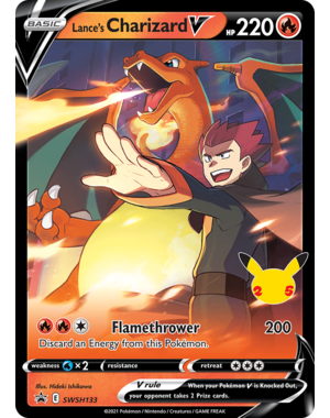 Pokemon Lance's Charizard V (SWSH133) Lightly Played Holofoil