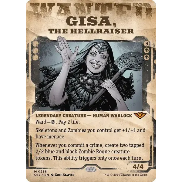 Magic: The Gathering Gisa, the Hellraiser (Showcase) (288) Lightly Played