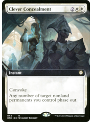 Magic: The Gathering Clever Concealment (Extended Art) (043) Lightly Played