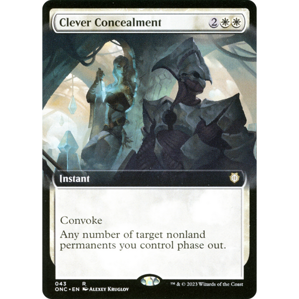 Magic: The Gathering Clever Concealment (Extended Art) (043) Lightly Played