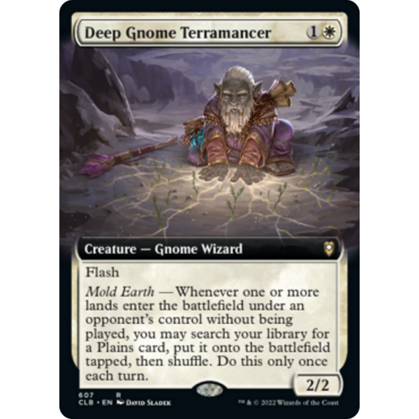 Magic: The Gathering Deep Gnome Terramancer (Extended Art) (607) Lightly Played