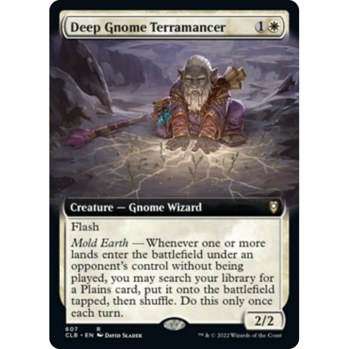 Magic: The Gathering Deep Gnome Terramancer (Extended Art) (607) Lightly Played