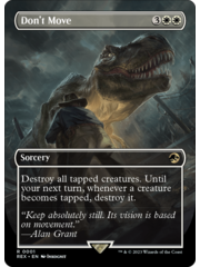 Magic: The Gathering Don't Move (Borderless) (001) Lightly Played