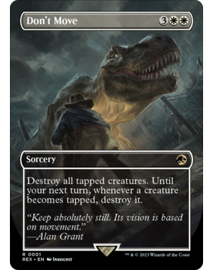 Magic: The Gathering Don't Move (Borderless) (001) Lightly Played