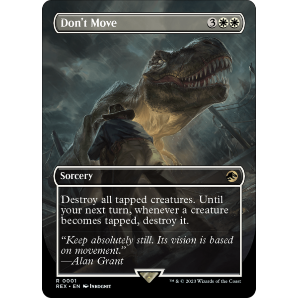 Magic: The Gathering Don't Move (Borderless) (001) Lightly Played