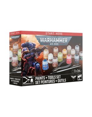 Warhammer 40,000 Warhammer 40k: Paint + Tools Set