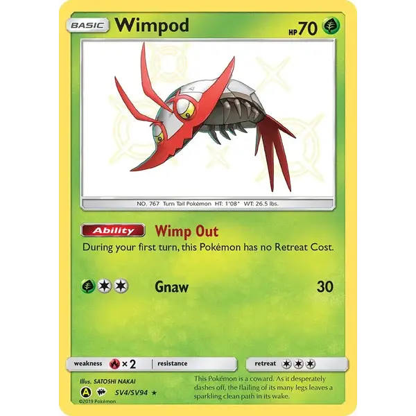 Pokemon Wimpod (SV4) Lightly Played Holofoil