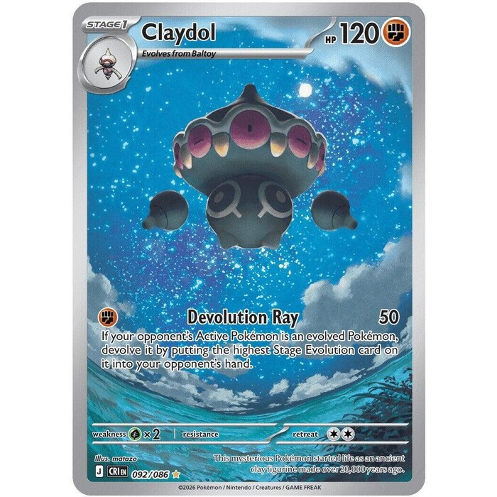 Pokemon Claydol (092) Lightly Played Holofoil
