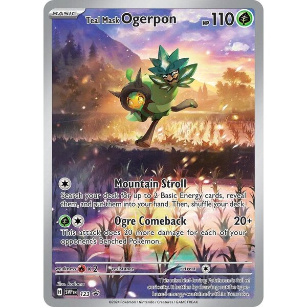 Pokemon Teal Mask Ogerpon (123) Lightly Played Holofoil
