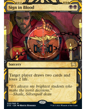 Magic: The Gathering Sign in Blood (Foil Etched) (032) Lightly Played Foil