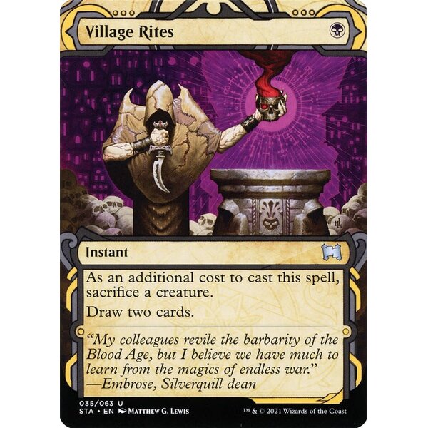 Magic: The Gathering Village Rites (Foil Etched) (035) Lightly Played Foil