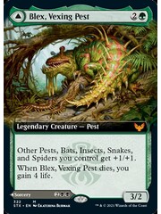 Magic: The Gathering Blex, Vexing Pest // Search for Blex (Extended Art) (322) Near Mint