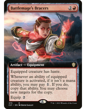 Magic: The Gathering Battlemage's Bracers (Extended Art) (375) Lightly Played
