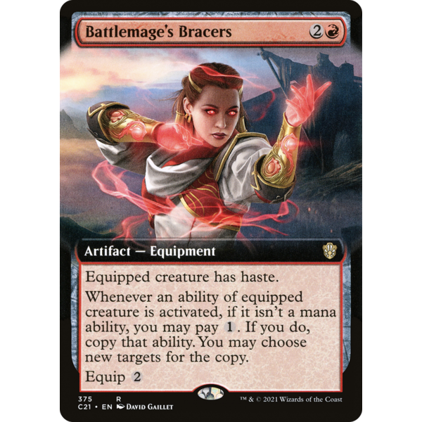Magic: The Gathering Battlemage's Bracers (Extended Art) (375) Lightly Played