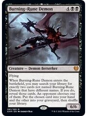 Magic: The Gathering Burning-Rune Demon (081) Lightly Played