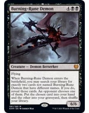 Magic: The Gathering Burning-Rune Demon (081) Lightly Played