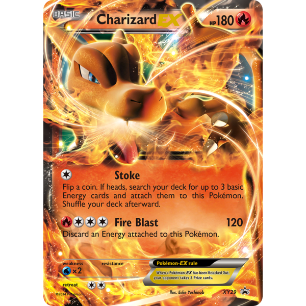 Pokemon Charizard EX (XY29) Moderately Played