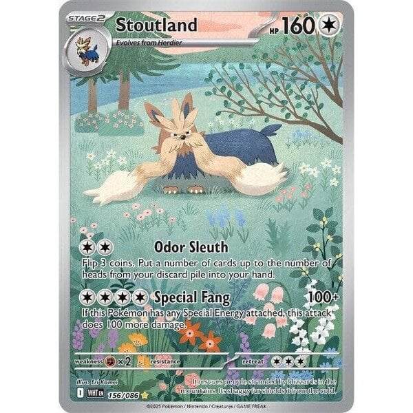 Pokemon Stoutland (156) Near Mint Holofoil