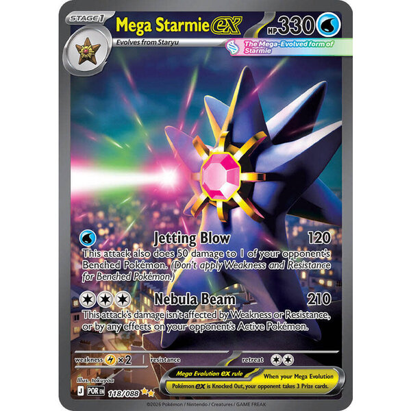 Pokemon Mega Starmie ex (118) Near Mint Holofoil