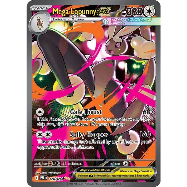 Pokemon Mega Lopunny ex (128) Lightly Played Holofoil