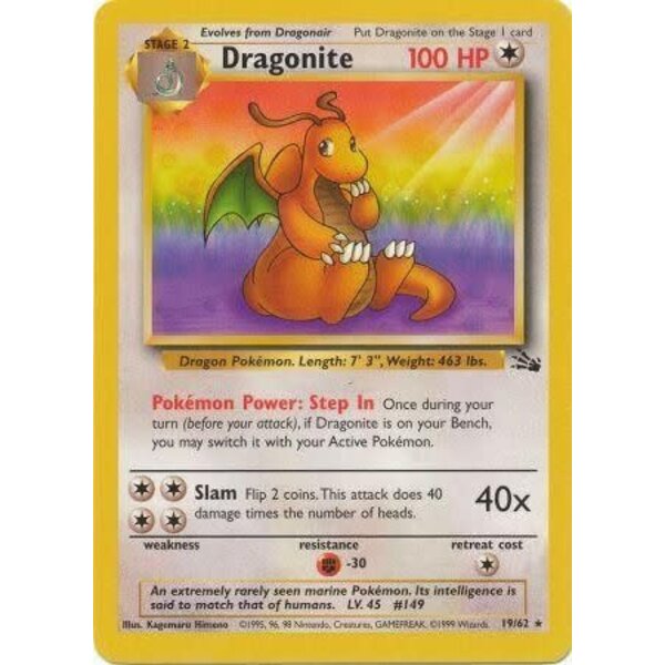 Pokemon Dragonite (019) UNL Lightly Played