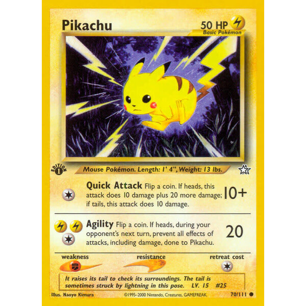 Pokemon Pikachu (070) 1st Lightly Played