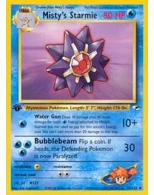 Pokemon Misty's Starmie (056) 1st Lightly Played