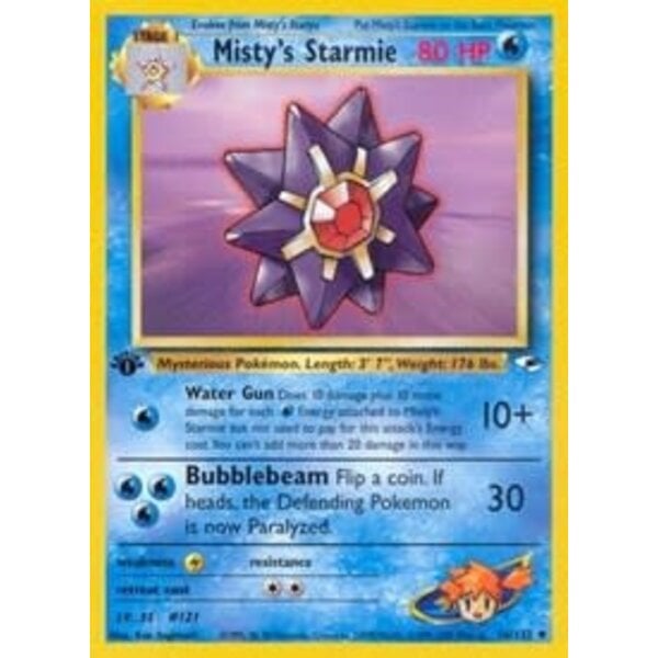 Pokemon Misty's Starmie (056) 1st Lightly Played