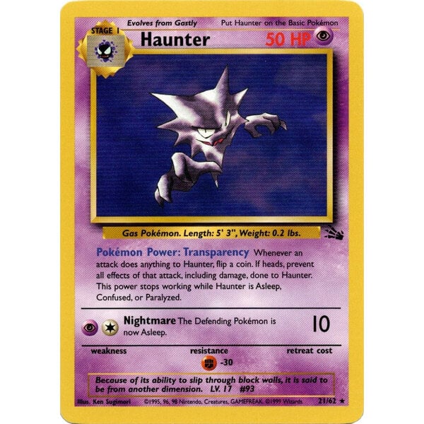 Pokemon Haunter (021) UNL Lightly Played