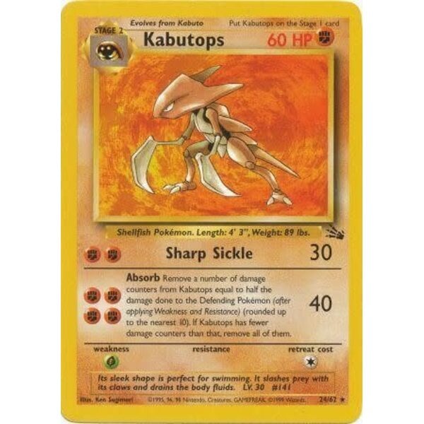 Pokemon Kabutops (024) UNL Lightly Played