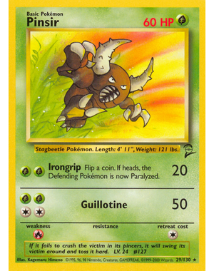 Pokemon Pinsir (029) Lightly Played