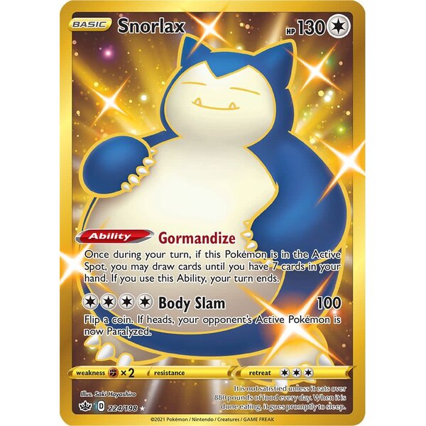Pokemon Snorlax (Secret) (224) Near Mint Holofoil