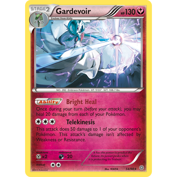Pokemon Gardevoir (054) Moderately Played Reverse Holofoil