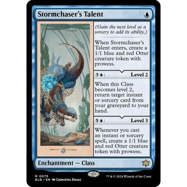 Magic: The Gathering Stormchaser's Talent (075) Lightly Played Foil