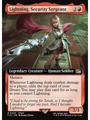 Magic: The Gathering Lightning, Security Sergeant (Extended Art) (462) Lightly Played Foil