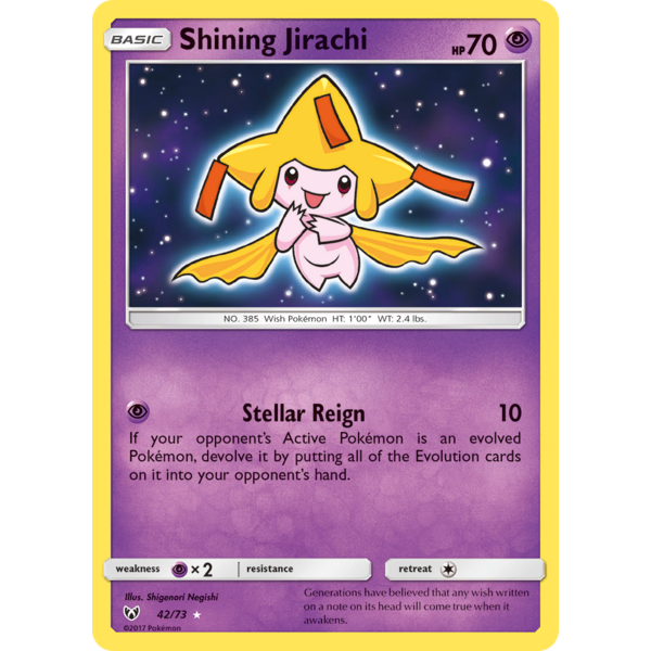 Pokemon Shining Jirachi (042) Near Mint Holofoil