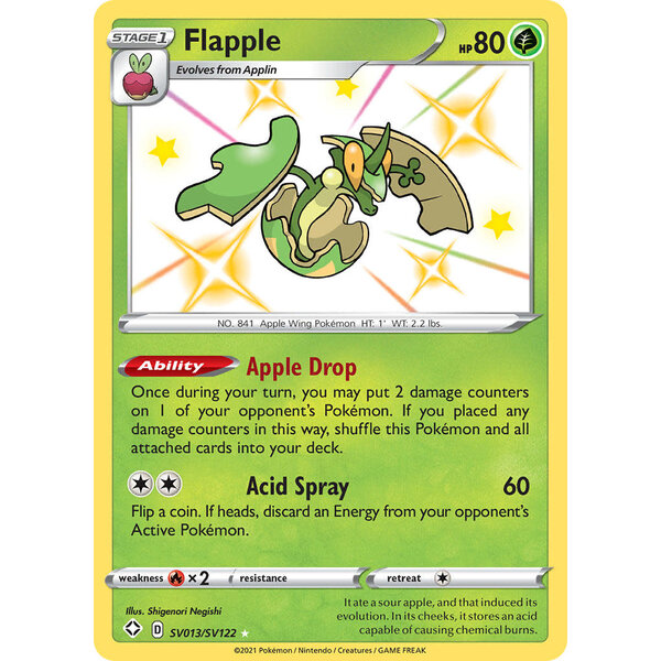 Pokemon Flapple (SV013) Lightly Played Holofoil