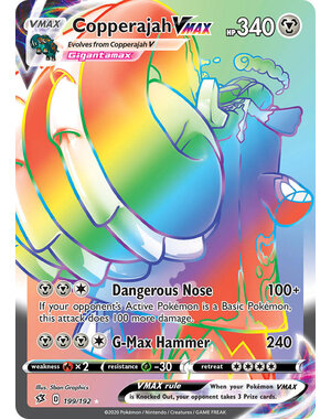 Pokemon Copperajah VMAX (Secret) (199) Near Mint Holofoil