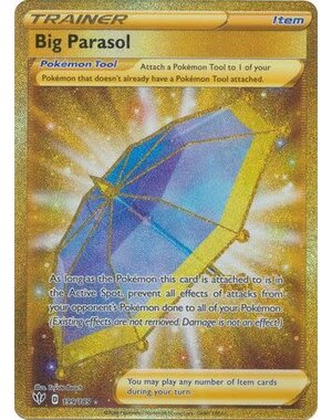 Pokemon Big Parasol (Secret) (199) Lightly Played Holofoil