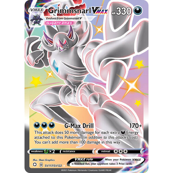 Pokemon Grimmsnarl VMAX (SV117) Lightly Played Holofoil