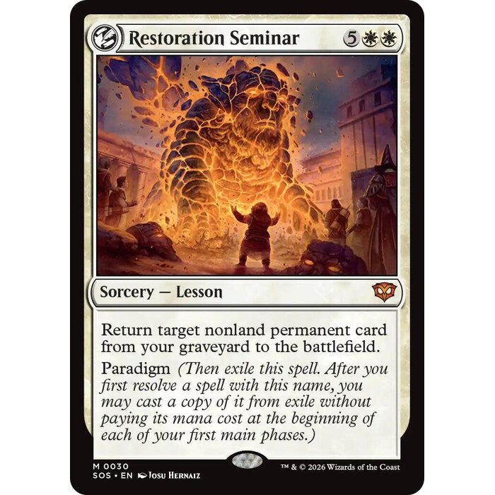 Magic: The Gathering Restoration Seminar (030) Lightly Played