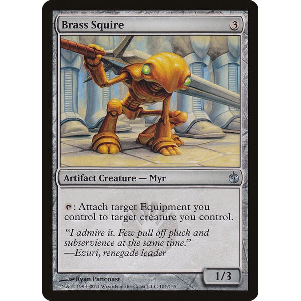 Magic: The Gathering Brass Squire (101) Lightly Played